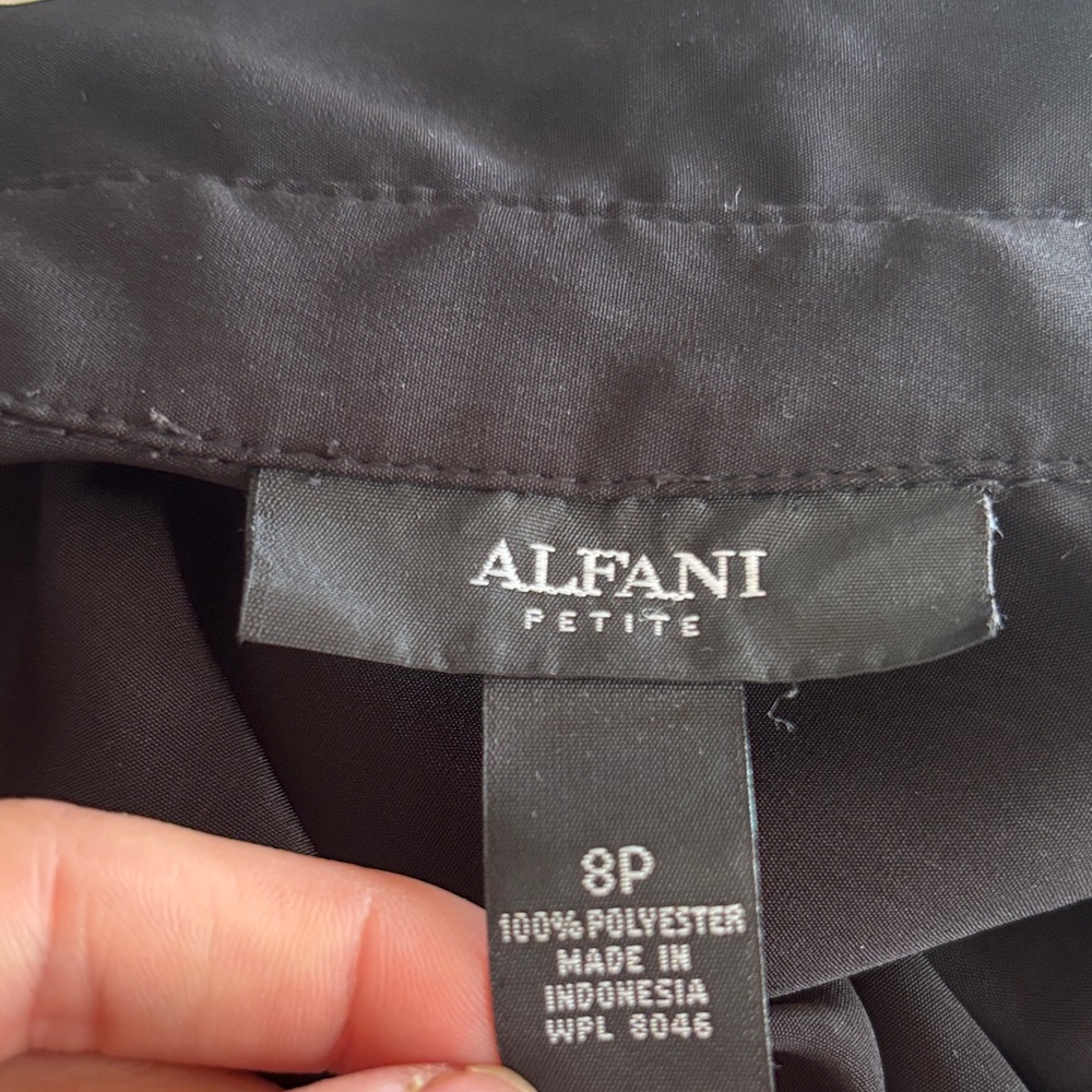 Alfani Black Button-Front Mini Dress - Picture 2 of 7